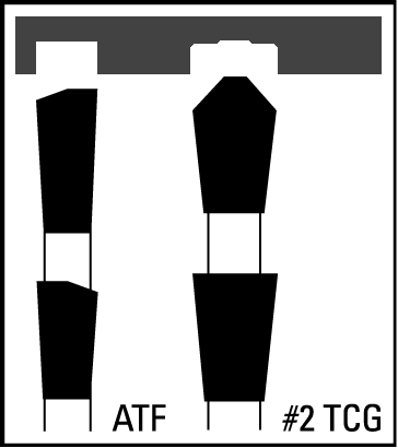 ATF and No.2 TCG teeth diagram