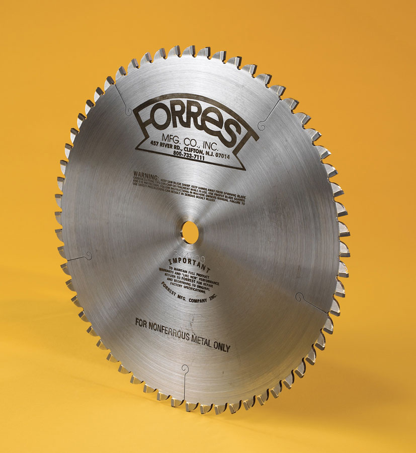 Non-Ferrous saw blade for cutting copper, aluminum and brass