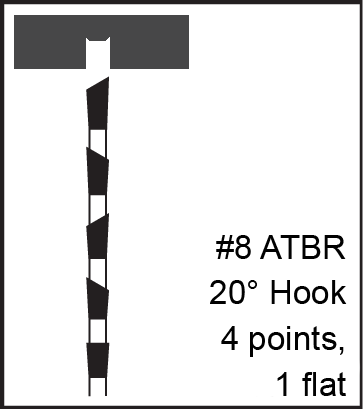 no.8 ATBR teeth diagram